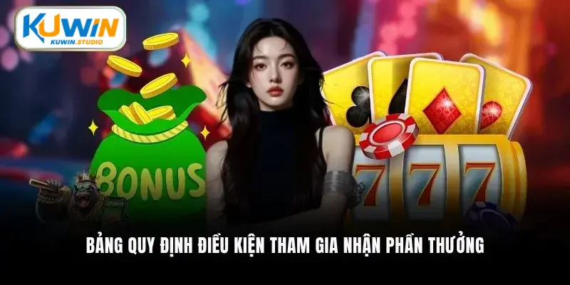 Bảng quy định điều kiện tham gia nhận phần thưởng