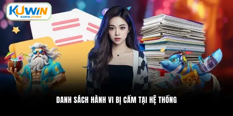 Danh sách hành vi bị cấm tại hệ thống